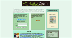 Desktop Screenshot of haikudiem.com