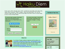 Tablet Screenshot of haikudiem.com